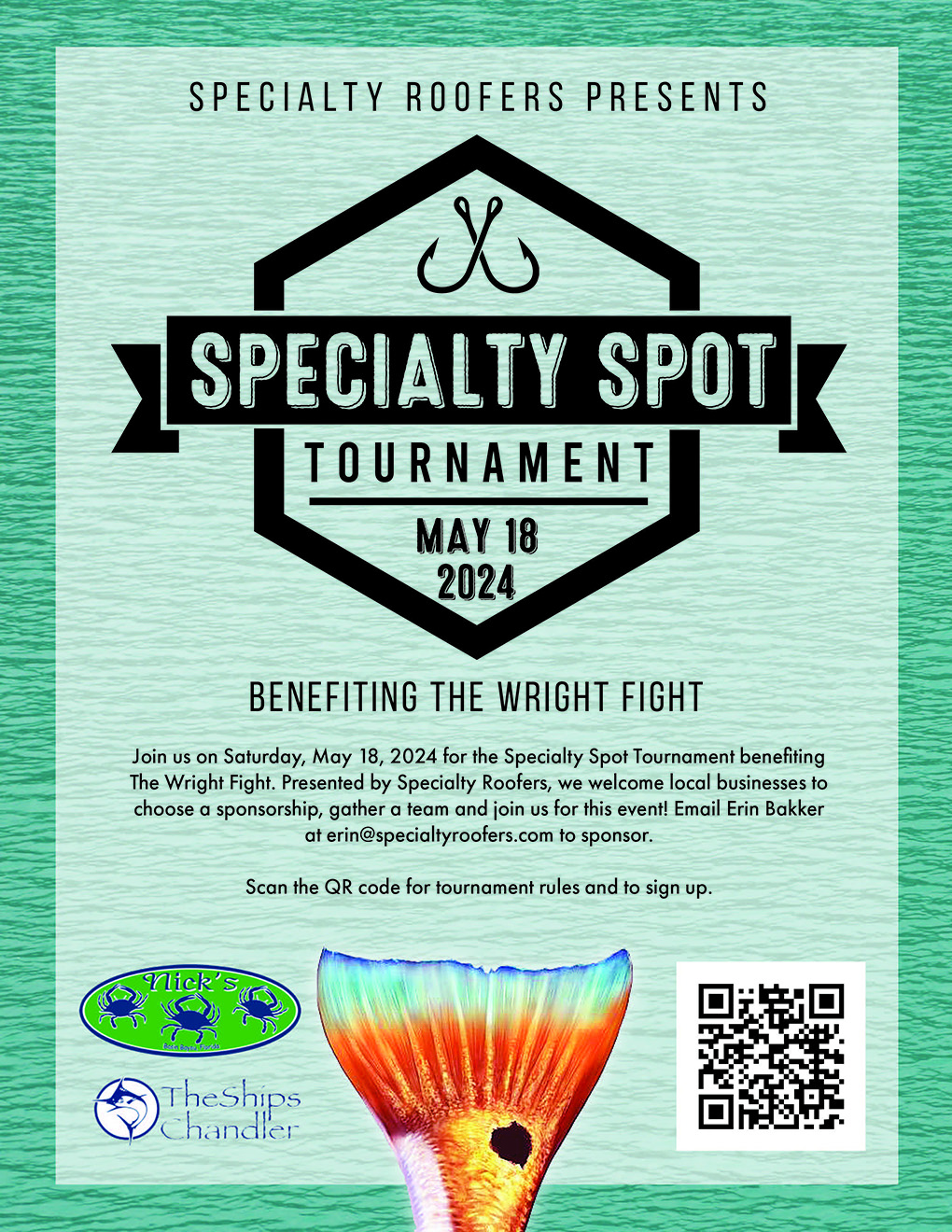 Specialty Spot Tournament Posters - Sponsored by The Ships Chandler